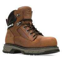 Wolverine Men's ReForce DuraShocks 6" Waterproof Composite Toe Work Boots, Cashew