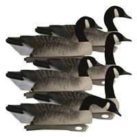 Hardcore Rugged Series Canada Goose Touchdown Floater Decoys with Flocked Heads, 6 Pack