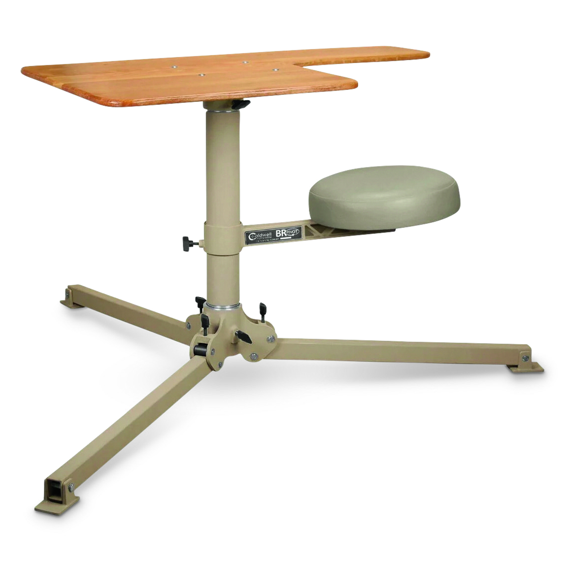 Caldwell BR Pivot Shooting Bench with Butcher Block Top - 738425