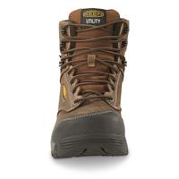 KEEN Utility Women's Evanston 6" Waterproof Carbon Fiber Safety Toe Work Boots, Bison/black