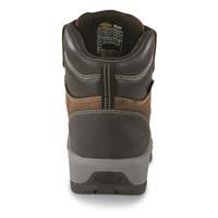 KEEN Utility Women's Evanston 6" Waterproof Carbon Fiber Safety Toe Work Boots, Bison/black