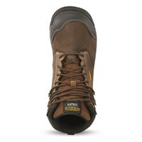 KEEN Utility Women's Evanston 6" Waterproof Carbon Fiber Safety Toe Work Boots, Bison/black