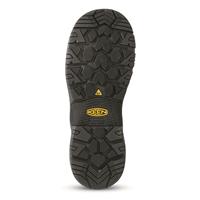 KEEN Utility Women's Evanston 6" Waterproof Carbon Fiber Safety Toe Work Boots, Bison/black