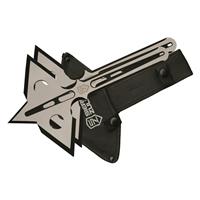Nylon sheath secures both Axes