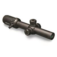 KONUS Event 1-10x24mm Rifle Scope, SFP Illuminated Red/Blue Circle Dot Reticle