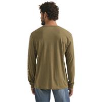Wrangler Long-Sleeve Graphic Tee, Olive Heather