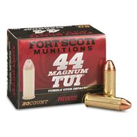 Fort Scott Tumble Upon Impact Ammo, .44 Magnum, SCS, 200 Grain, 20 Rounds