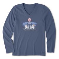 Life Is Good Women's Crusher V-Neck T-Shirt - Cloverfield Graphic Tee, 100% Cotton, Relaxed Fit - View #9