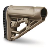 Adaptive Tactical EX Performance M4-Style Adjustable AR Stock for Mil-Spec Tubes, FDE