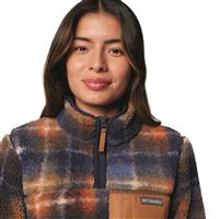 Columbia Women's West Bend™  Quarter Zip II Fleece Pullover, Collegiate Navy Omblur