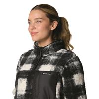 Columbia Women's West Bend™  Quarter Zip II Fleece Pullover, Chalk Omblur Tonal