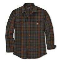 Carhartt Loose Fit Heavyweight Flannel Shirt, Mocha