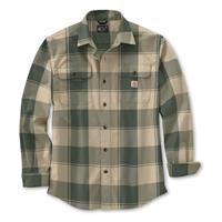 Carhartt Loose Fit Heavyweight Flannel Shirt, Frosted Balsam/oatmilk