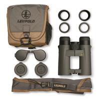 Includes interchangeable Form-Fit eyecups, lens caps, and carry case