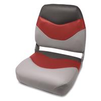 Wise Classic Mid Back Fishing Seat, Marble/ Dark Red/ Charcoal