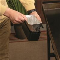 Easy grease clean-up with minimal mess