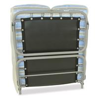 Folds in half for compact storage