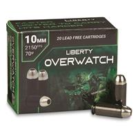 Liberty Overwatch, 10mm, Solid Hollow Point, 70 Grain, 20 Rounds