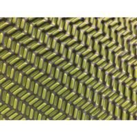 Die-cut peaks and heat-trapping valleys