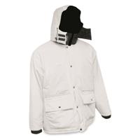 World Famous Sports Waterproof Breathable Camo Parka, Snow Camo, Solid White