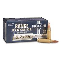 Fiocchi Field Dynamics Subsonic, 5.7x28mm, 62 Grain, FMJ, 50 Rounds