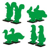 Throom Varmints BOUNCEBACK Target Set, (8) Varmint Targets &amp; Bases