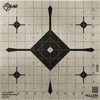 Allen EZ Aim Thermal ID Grid Bullseye Paper Target, 12x12," Gray