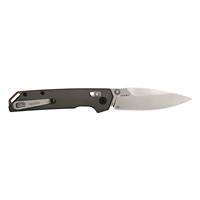 3.4in spear-point blade with satin finish