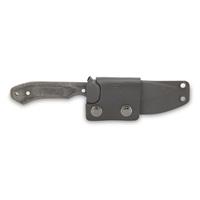 Kydex sheath with leather belt loop