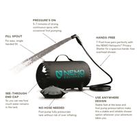 NEMO Helio Portable Pressure Camp Shower