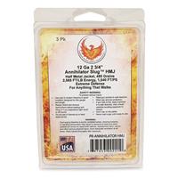 Phoenix Rising Annihilator Slug, 12 Gauge, 2 3/4", 485-gr. Half Metal Jacket Slug, 3 Rounds