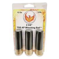 Phoenix Rising TSS Armor Piercing Slug, 12 Gauge, 2 3/4", 630-gr. Hybrid AP Slug, 3 Rounds