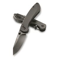 Buck Knives 743 Mini Sovereign Folding Knife, Carbon Fiber