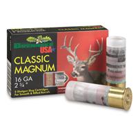Brenneke Classic Magnum, 16 Gauge, 2 3/4", 1 oz. Rifled Slugs, 5 Rds.