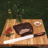 Razor-sharp 12in blade for effortlessly slicing through all cuts of meat