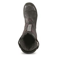 Austrian Military Surplus Kommandant Leather Fire Safety Pull-On Boots, Used, Black