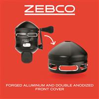 Zebco Omega Pro Spincast Fishing Reel, Size 30 Reel, Left/Right Retrieve, Black