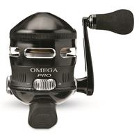 Zebco Omega Pro Spincast Fishing Reel, Size 30 Reel, Left/Right Retrieve, Black