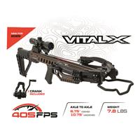 Killer Instinct VITAL-X 405 Crossbow Kit With Crank, Brown/black