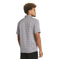 Under Armour Drift Tide 2.0 Plaid Short-Sleeve Woven Shirt, Harbor Blue/gravel/steel