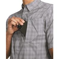 Under Armour Drift Tide 2.0 Plaid Short-Sleeve Woven Shirt, Harbor Blue/gravel/steel