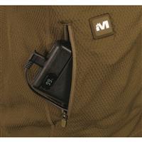 Silent, easy-access battery pocket