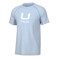 Huk Icon X Short Sleeve Crew Tee, Ice Water