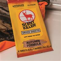 Wildlife Research Center Scent Killer Autumn Formula Dryer Sheets