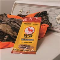 Wildlife Research Center Scent Killer Autumn Formula Dryer Sheets