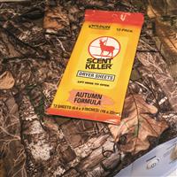 Wildlife Research Center Scent Killer Autumn Formula Dryer Sheets