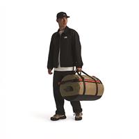 The North Face Base Camp Duffel Bag, Cedar/tnf Black/lava Red