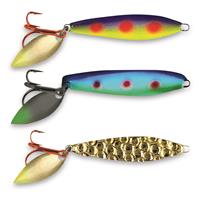 Moonshine Lures Two-Faced Glow Shiver Spoon, Jj Mac Muffin