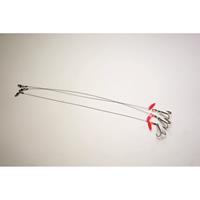 Sunrise Tackle Northern Wire Tip Up Rig, #6 Red, 3 Pack