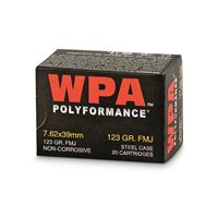 Wolf WPA Polyformance, 7.62x39mm, FMJ, 123 Grain, 20 Rounds